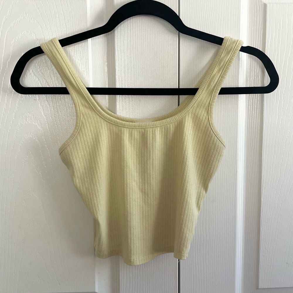 5 for $25! Women's Ribbed Tank Top - Yellow